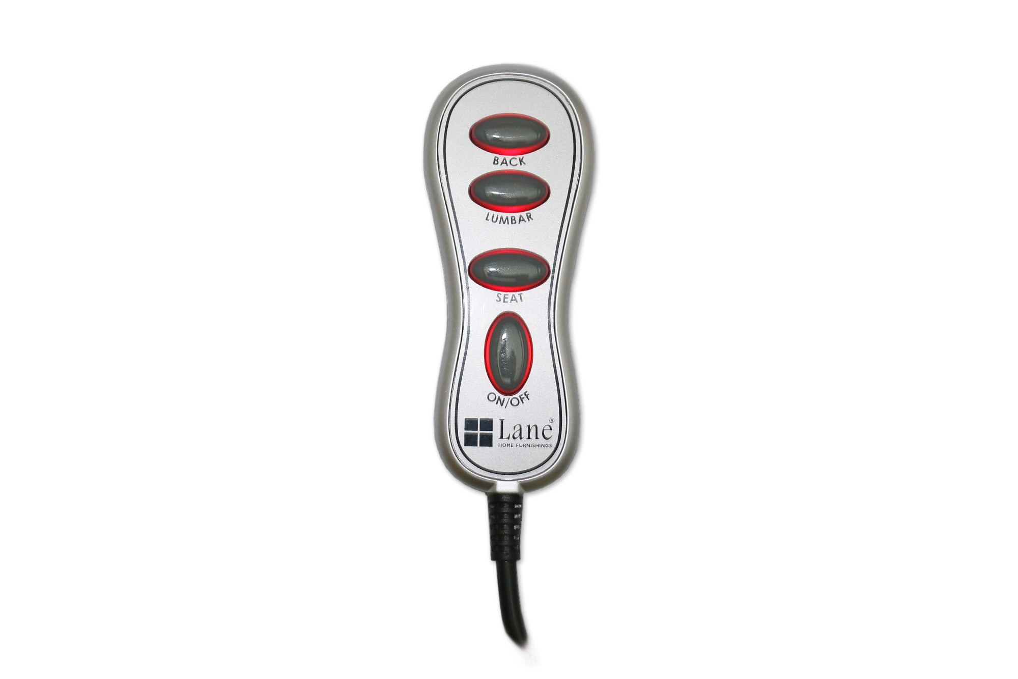 Hand remote control for heat, lumbar and seat